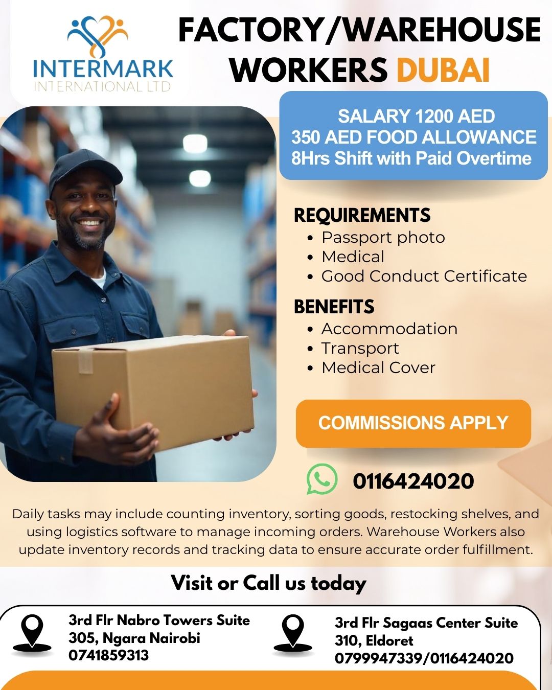 Factory/Warehouse Workers Dubai